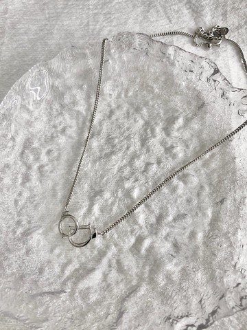 【日本直送 名牌中古包】Christian Dior 迪奧 項鍊 銀色 手銬 vintage 古著 cnsnxp
