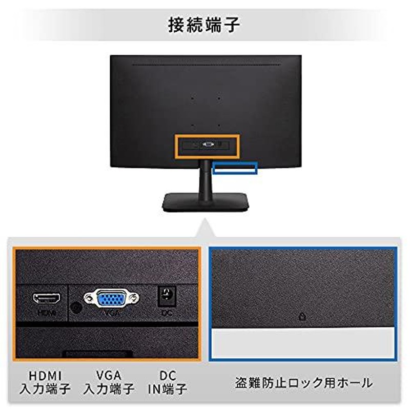 アイリスオーヤマ モニター 液晶ディスプレイ 23インチ 1920×1080 60Hz