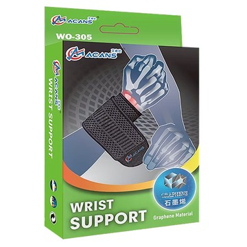 ACANS 艾肯仕 石墨稀支撐護腕 WO-305  S/M  1個