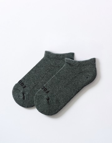 單色運動輕壓力船短襪(童)- 深灰