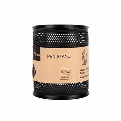 ペンスタンド ペンたて おしゃれ 文具収納ボックス 筆立て 金属メッシュ オフィス 多機能の筆立て ペン立て ペンスタンド 丸型 ブラック 通販 Lineポイント最大get Lineショッピング