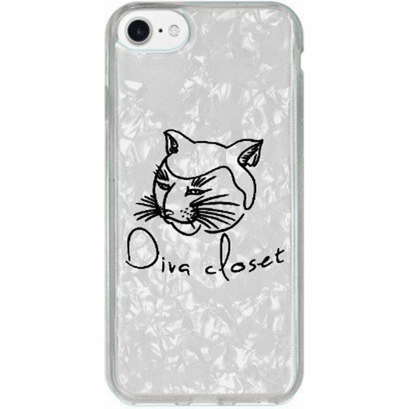 スマホケース シェルデザインケース ホワイト 猫 ネコ Edm フェス ファッション Divacloset 通販 Lineポイント最大get Lineショッピング