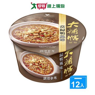 統一 大補帖細麵-當歸鴨風味(102g/12碗)【愛買】