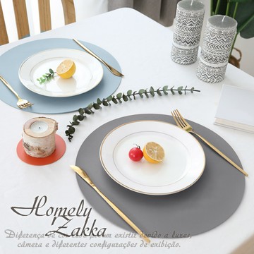 🌟快速出貨🌟【Homely Zakka】北歐簡約皮革防燙餐墊/隔熱墊/桌墊_圓形(3色任選)