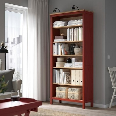 IKEA/イケア/通販】HEMNES ヘムネス 本棚, レッドステイン