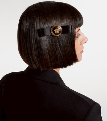 Versace Biggie Medusa satin hair clip