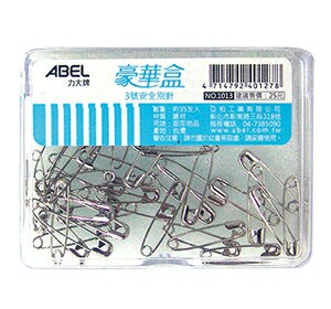 ABEL 力大牌 3號安全別針 約35入 1013