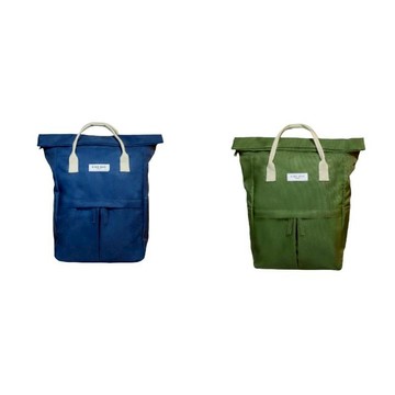 【英國Kind Bag】後背包-卡其綠/海軍藍【墊腳石】