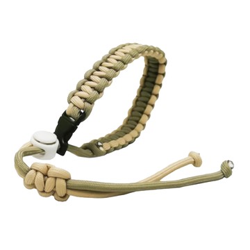 編織飲料提繩 棉繩材質 可調節卡扣設計  淺卡其  1個