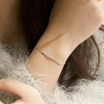 點水細緻純銀手鍊 (兩色可選) | The Dressing Room