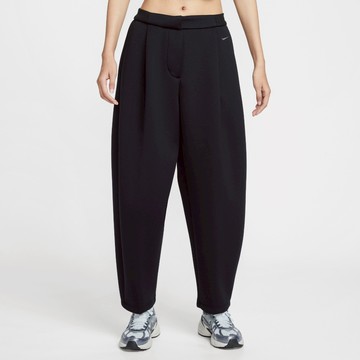 NIKE NSW MODERN PANTS 黑色 刺繡LOGO 中腰 寬褲 繭型褲 長褲 女款【HV1965-010】