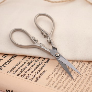 Artjoy Artjoy DIY羊毛氈戳戳針兩用復古剪刀 11cm  1個  銀色