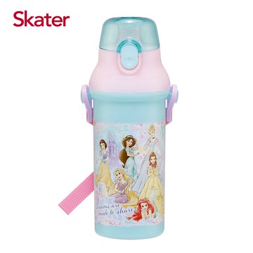 日本 SKATER - (兒童)銀離子直飲式水壺-迪士尼公主Share-480ml