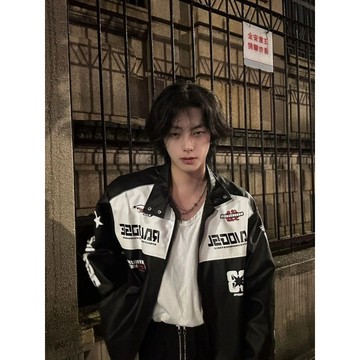 🔥臺灣出貨 賽車風 重機外套 賽車外套 騎士服 賽車夾克 賽車服 機車外套 重機服 【時尚運動風】23號街區美式複古機車
