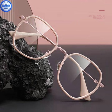 近視眼鏡 女生眼鏡 小紅書大框顯白近視鏡韓復古版多邊形男女通用濾藍光護目樹脂可配度數