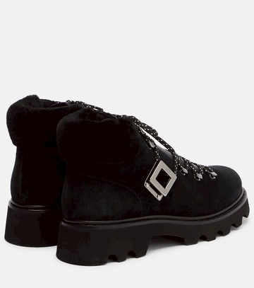 Roger Vivier Viv' Rangers suede lace-up boots