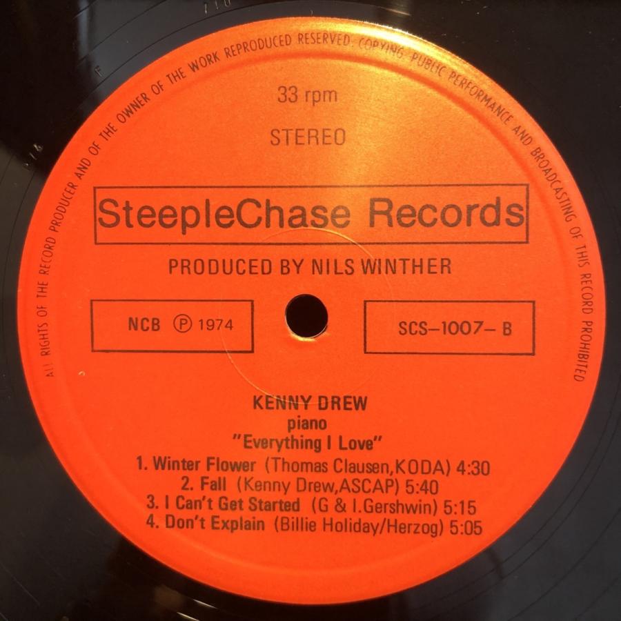 Kenny Drew   Everything I Love LP  SteepleChase