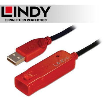 LINDY 林帝 USB 2.0 Type-A/公 to A/母 主動式延長線 12M (42782)