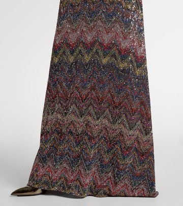 Missoni Zigzag sequined lamé maxi dress