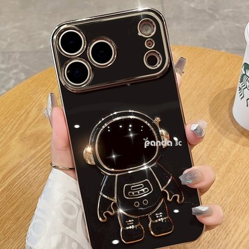 宇航員 支架手機殼 適用 蘋果 iPhone 17 16 保護殼 15 14 13 12 promax 7 8 plus