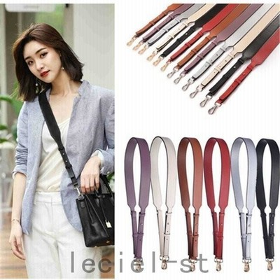 6color展開！長さ調整可 高級感ショルダーストラップ ショルダーベルト上質本革レザー牛革　単品肩掛けストラップ 交換用　付け替え