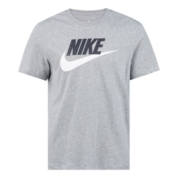 Nike Sportswear Logo Printing Sports Quick Dry Knit Short Sleeve Gray