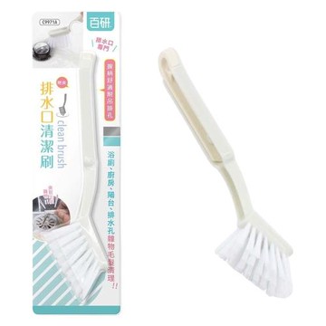百研排水口清潔刷附夾(1入)