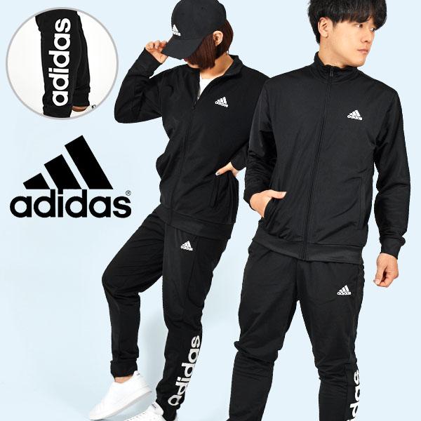 Adidasアディダスラインストーンロゴジャージ上下セットM