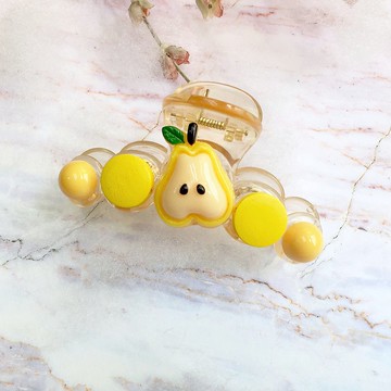 梨子/ 超可愛繽紛夏日水果抓夾 鯊魚夾