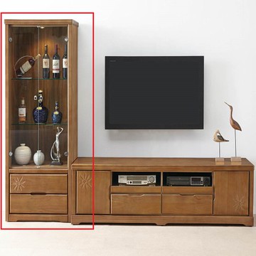 太陽花半實木展示櫃