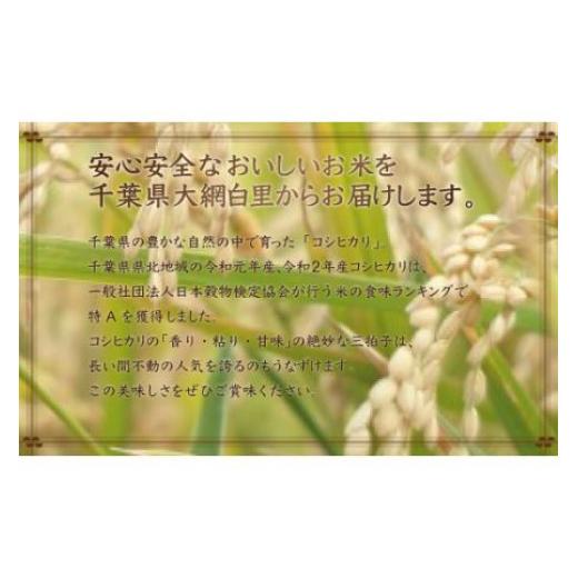 ふるさと納税 千葉県 大網白里市 令和5年産 2年連続特A評価!千葉県産コシヒカリ5kg（5kg×1袋） ふるさと納税 米 5kg 千葉県産 大網白里 コシヒカリ …