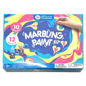 Jar Melo 原創美玩 大理石紋浮水畫顏料遊戲組  544ml  544g  12色