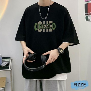 寬版上衣 短T大尺碼T恤 寬鬆上衣 短袖 短袖t恤 男女情侶衣 情侶裝 男裝男生衣服ATYT431【FIZZE】