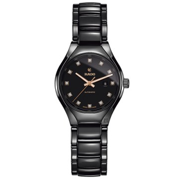 RADO 雷達 官方授權 True 真我系列鑽石自動機械女錶 新年開運 送禮推薦-30mm R03 R27242732