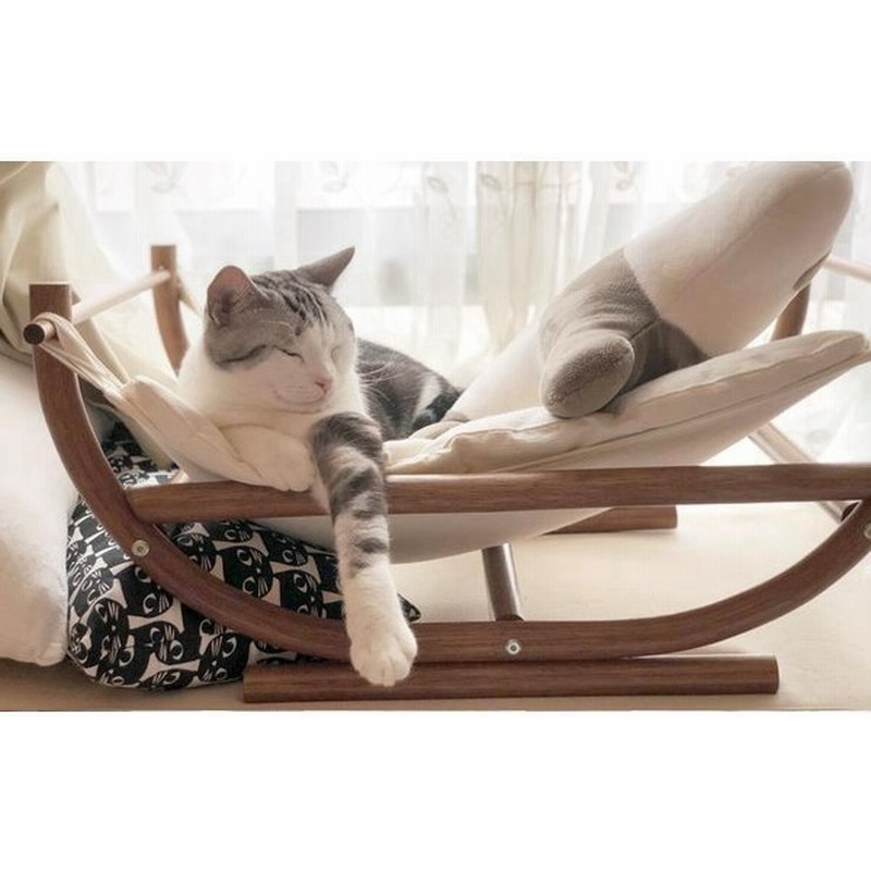 猫のベッド ハンモック 猫用 木製 バスク 手作り洗える ンジ マット マット 日光浴 通販 Lineポイント最大0 5 Get Lineショッピング