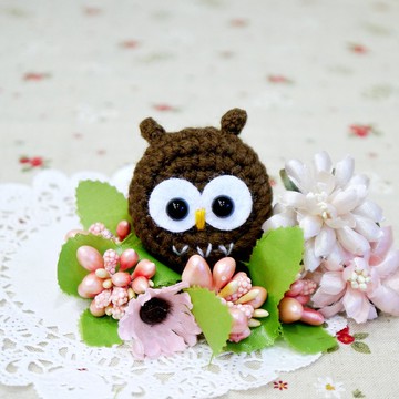 貓頭鷹－深咖啡。伸縮拉環。證件夾