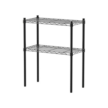 【Y HOUSE】60x30x75公分 輕型兩層鐵架 鐵力士架 層架-烤漆黑