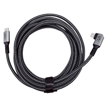 VEnTIOn 威迅 TAZ系列 USB 3.0 C公對C公彎頭VR傳輸線  3m  鋁合金  1個