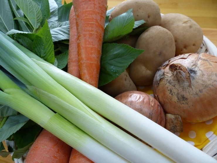 BI-14 3ヵ月定期便「自然栽培野菜」10～12品目（3月4月は白米または玄米5kg）