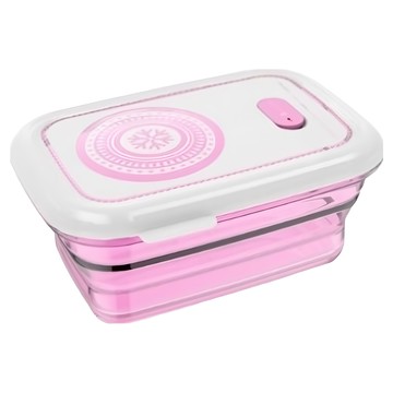 partita 帕緹塔 全矽膠伸縮保鮮盒 粉 660ml  1個