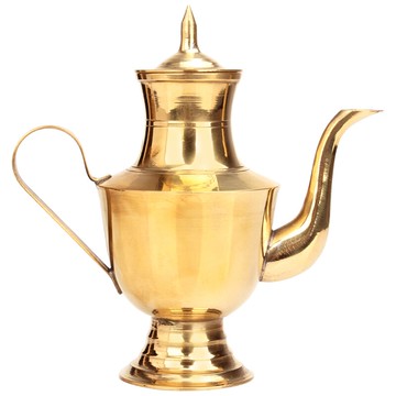 聚緣閣黃銅酒壺擺件銅酒具酒壺擺件可自用供奉財神觀音倒酒酒具