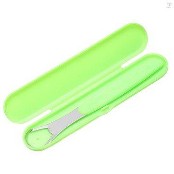 不銹鋼刮舌器雙面彎曲形狀舌頭清潔器成人兒童改善口腔條件減少口臭