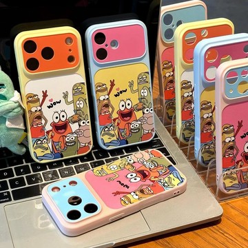 創意拼色路人魚適用秒變蘋果17手機殼iPhone16大視窗15個性14軟13
