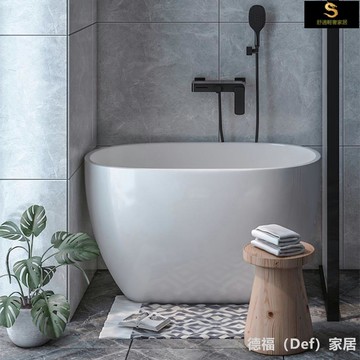 浴缸小戶型浴缸日式深泡小型迷你mini坐式80cm亞克力可移動小浴缸家用浴缸 浴缸 浴池 泡澡缸 沐浴缸 浴室缸 亞克力浴缸