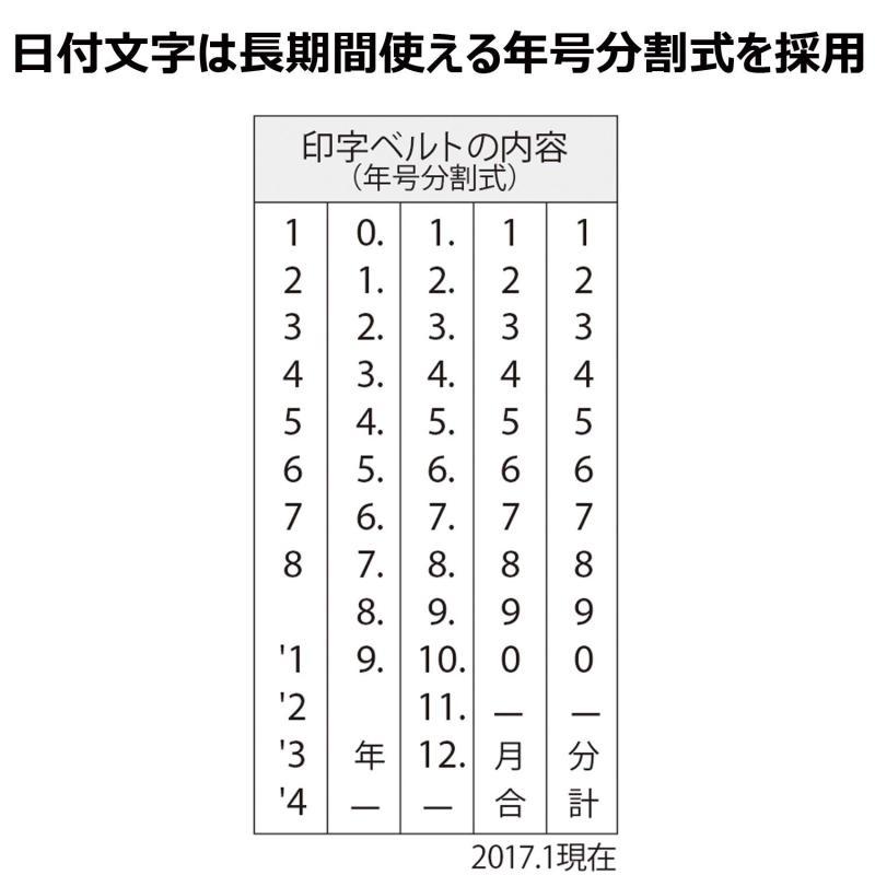 シヤチハタ 回転日付印 欧文日付 3号