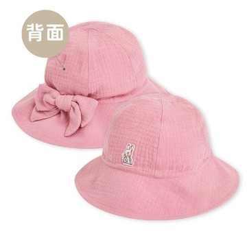 四季系列- 蝴蝶結純棉紗布遮陽帽