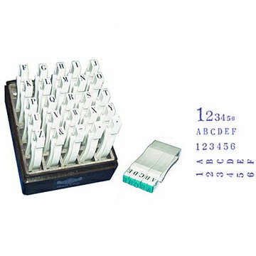 【文具通】TOYODA 豐田 英文字 結合 印章 3 號 字5mm W5010145【APP滿額下單10%點數(單一帳號最高1000點)】10/31止