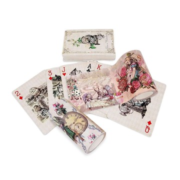 Special Alice in Wonderland Playing Cards Extra Wide washi T