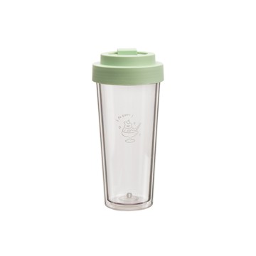 【7月會員兌換禮】陪伴系列 Ecozen 透明雙層隨行杯 750ml  (沒有附吸管) -Sundae Birdie