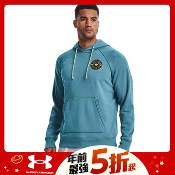 【UNDER ARMOUR】UA 男 PROJECT ROCK連帽長袖套頭衫